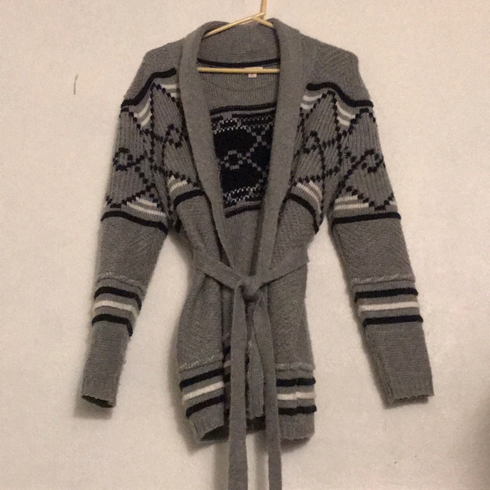 Knit sweater jacket